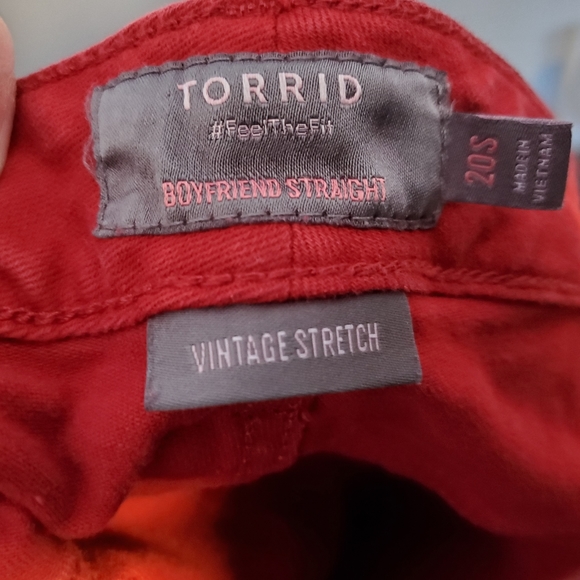 Torrid Red Jeans - Picture 3 of 3